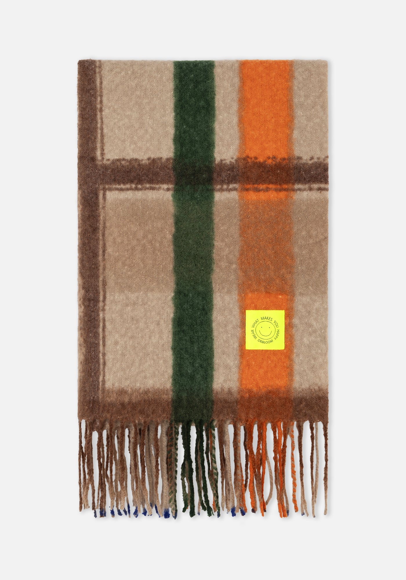 Brauner Schotten-Schal