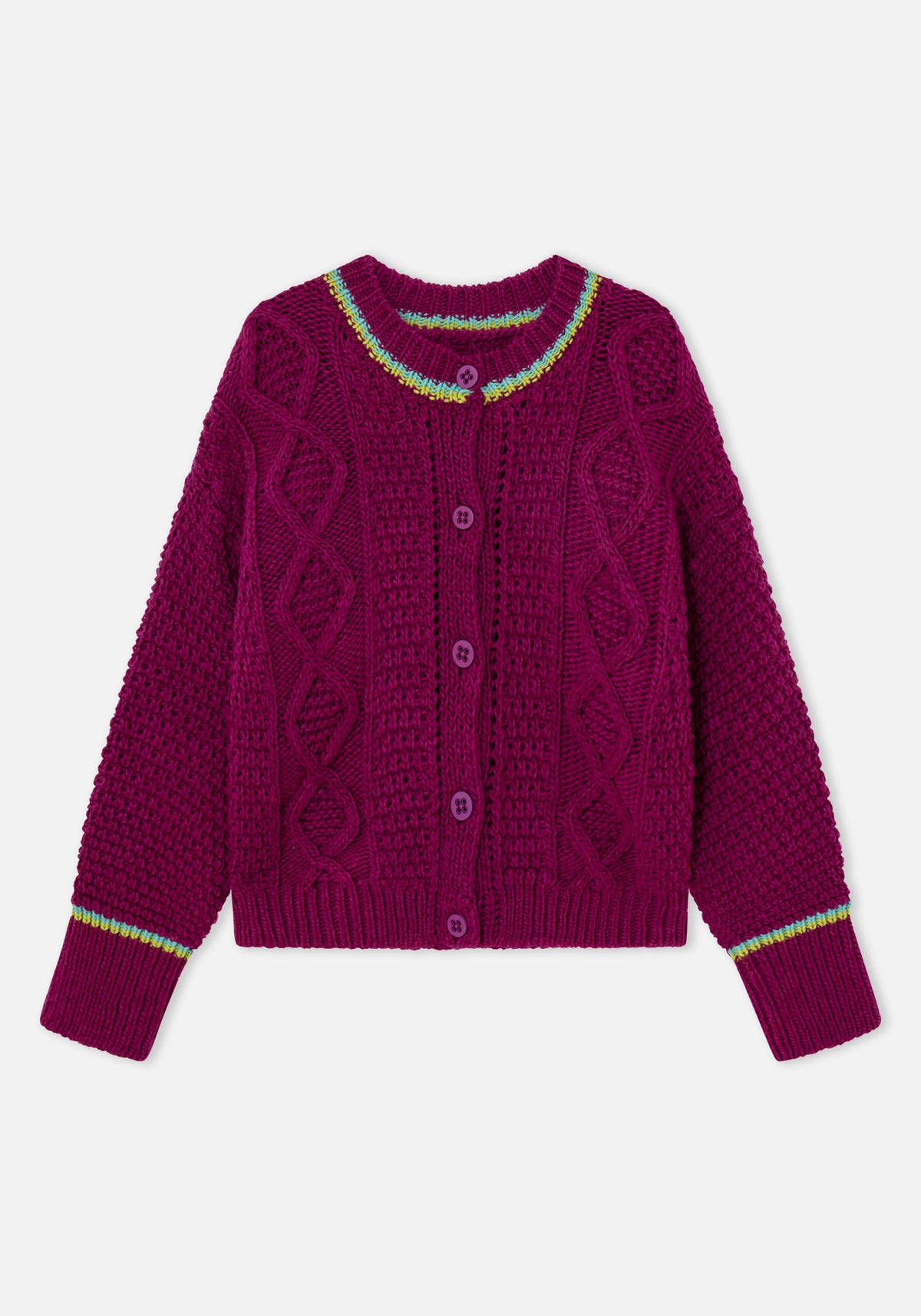 Raspberry Meadow Cardigan
