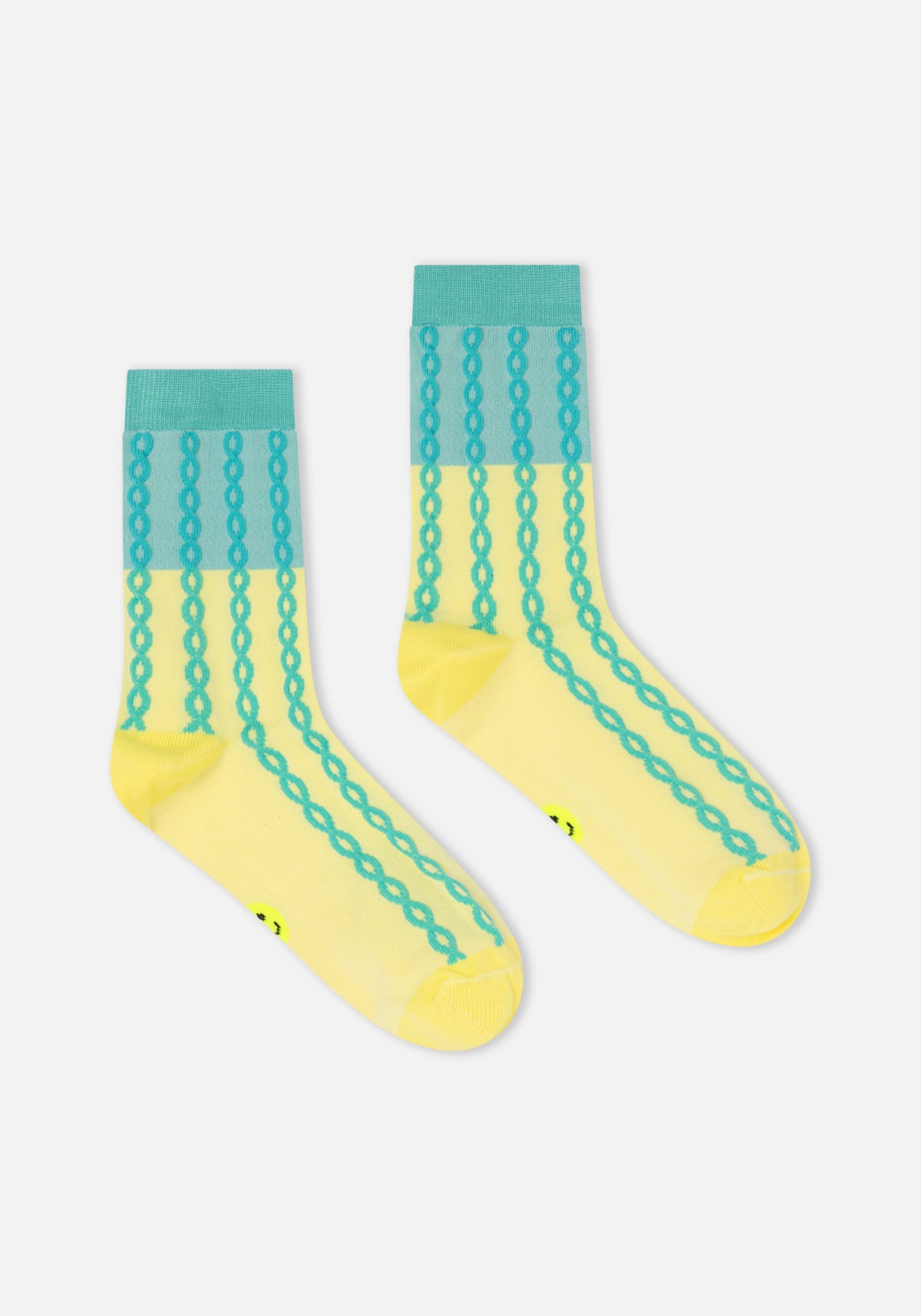 Plait Socken Türkis