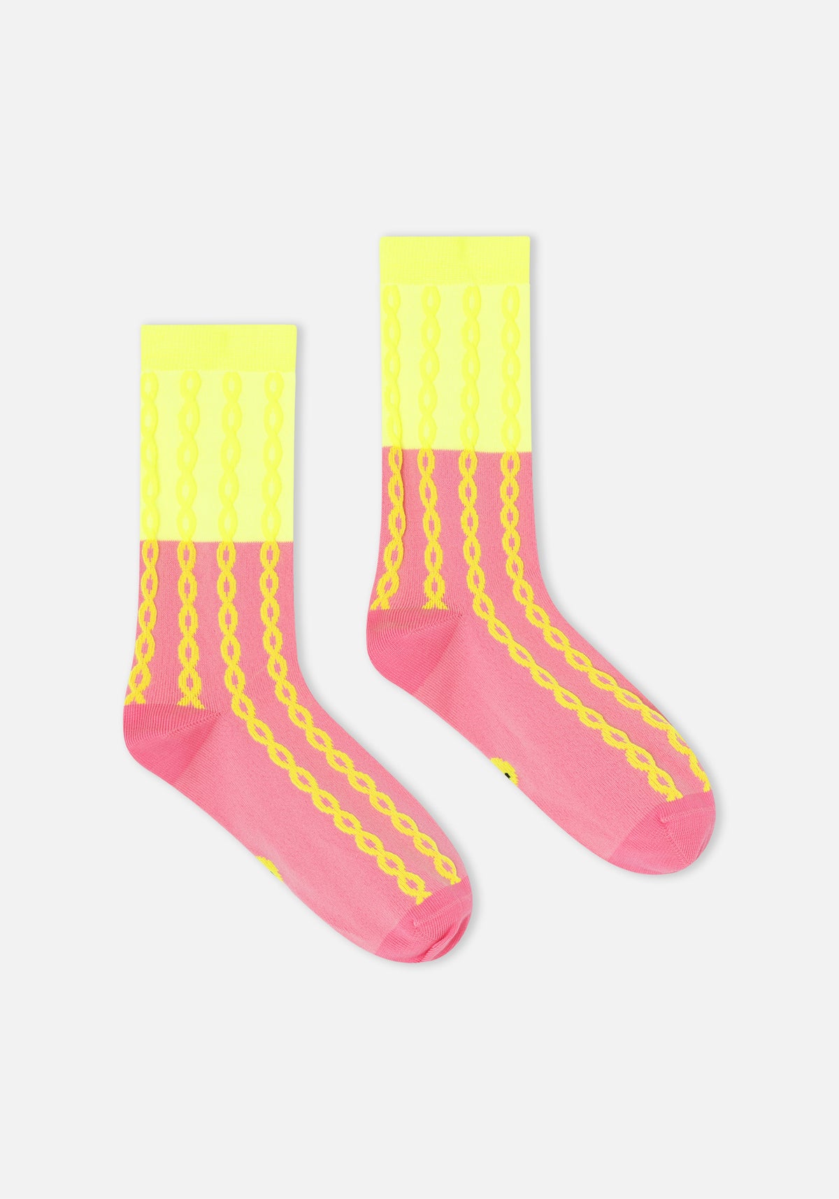 Pink Plait Socks