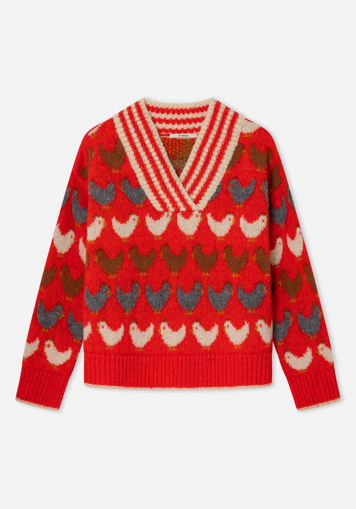 Red Chirp Sweater