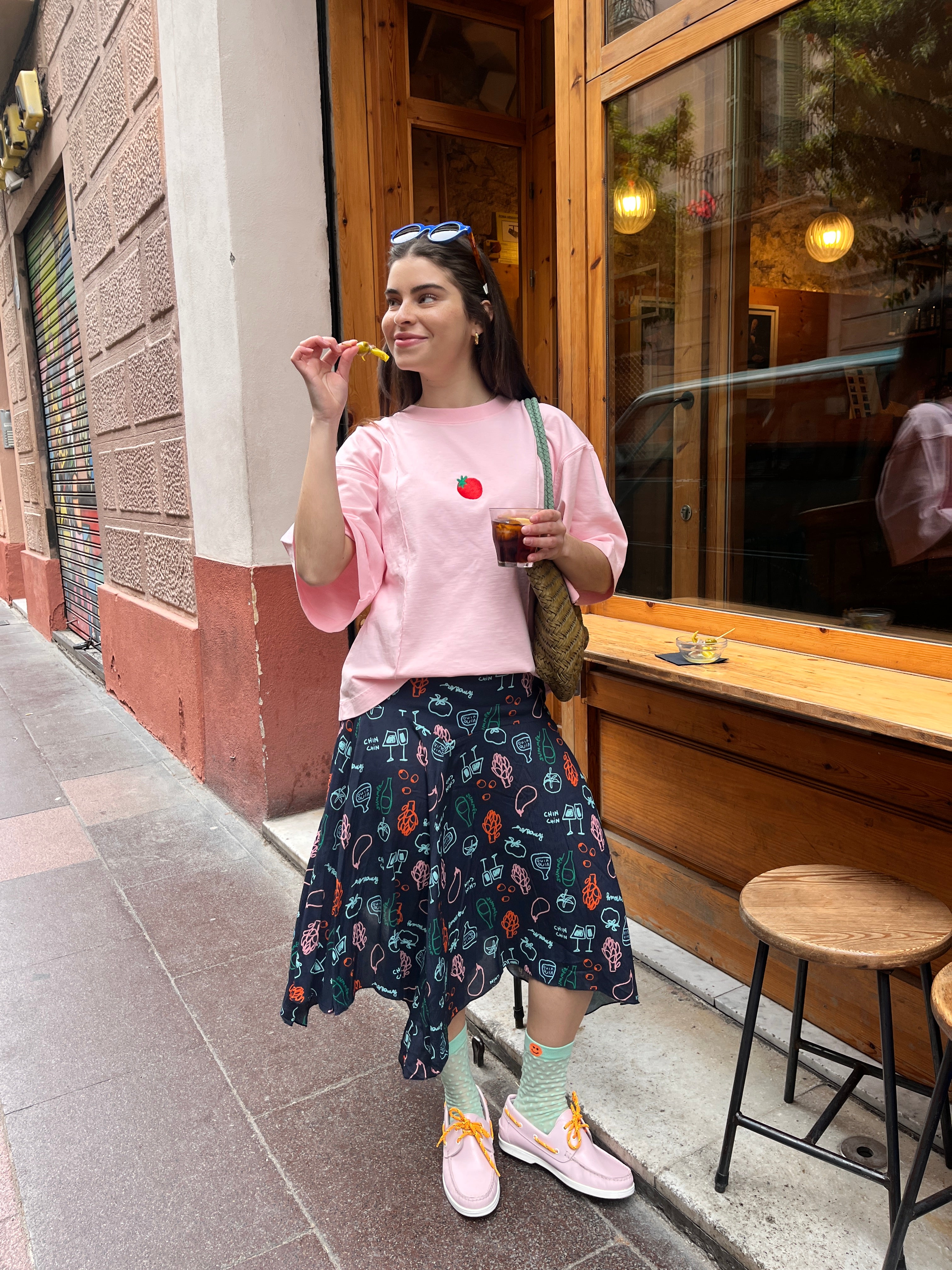 Navy Blue Feria Skirt