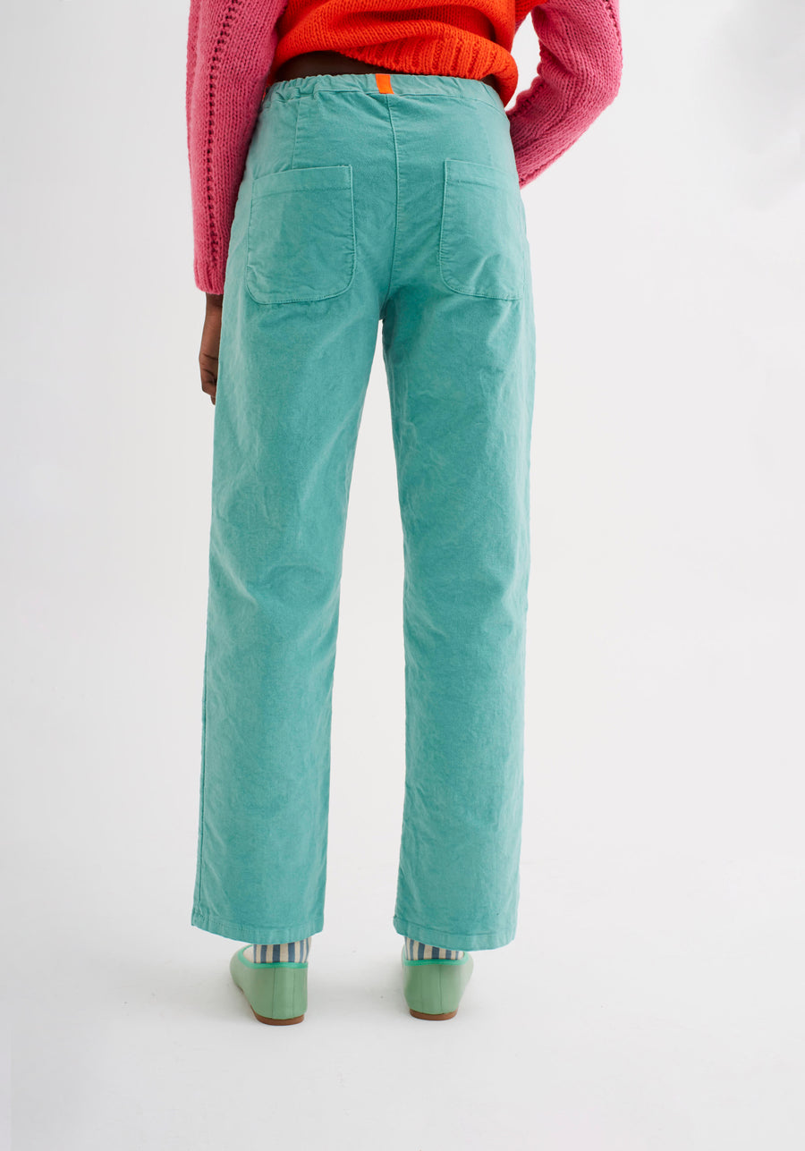 Pantalón Flow Terciopelo Agua