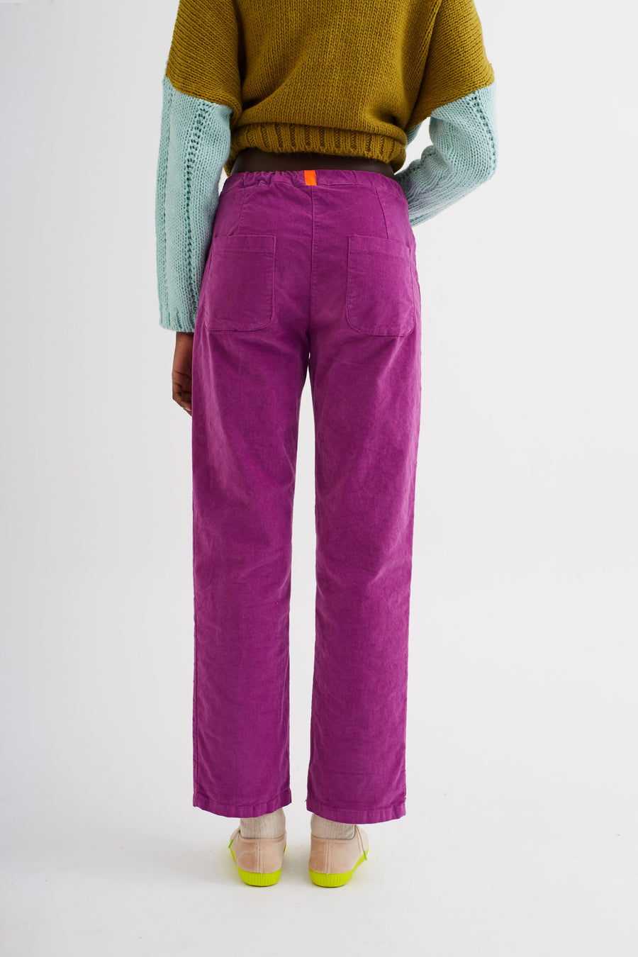 Pantalón Flow Terciopelo Violeta