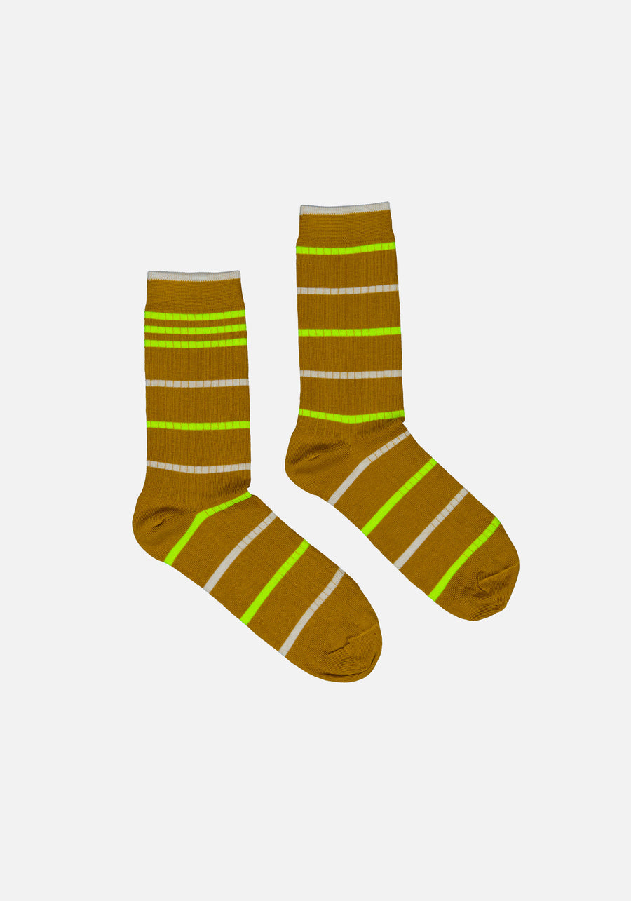 Mustard Twister Socks