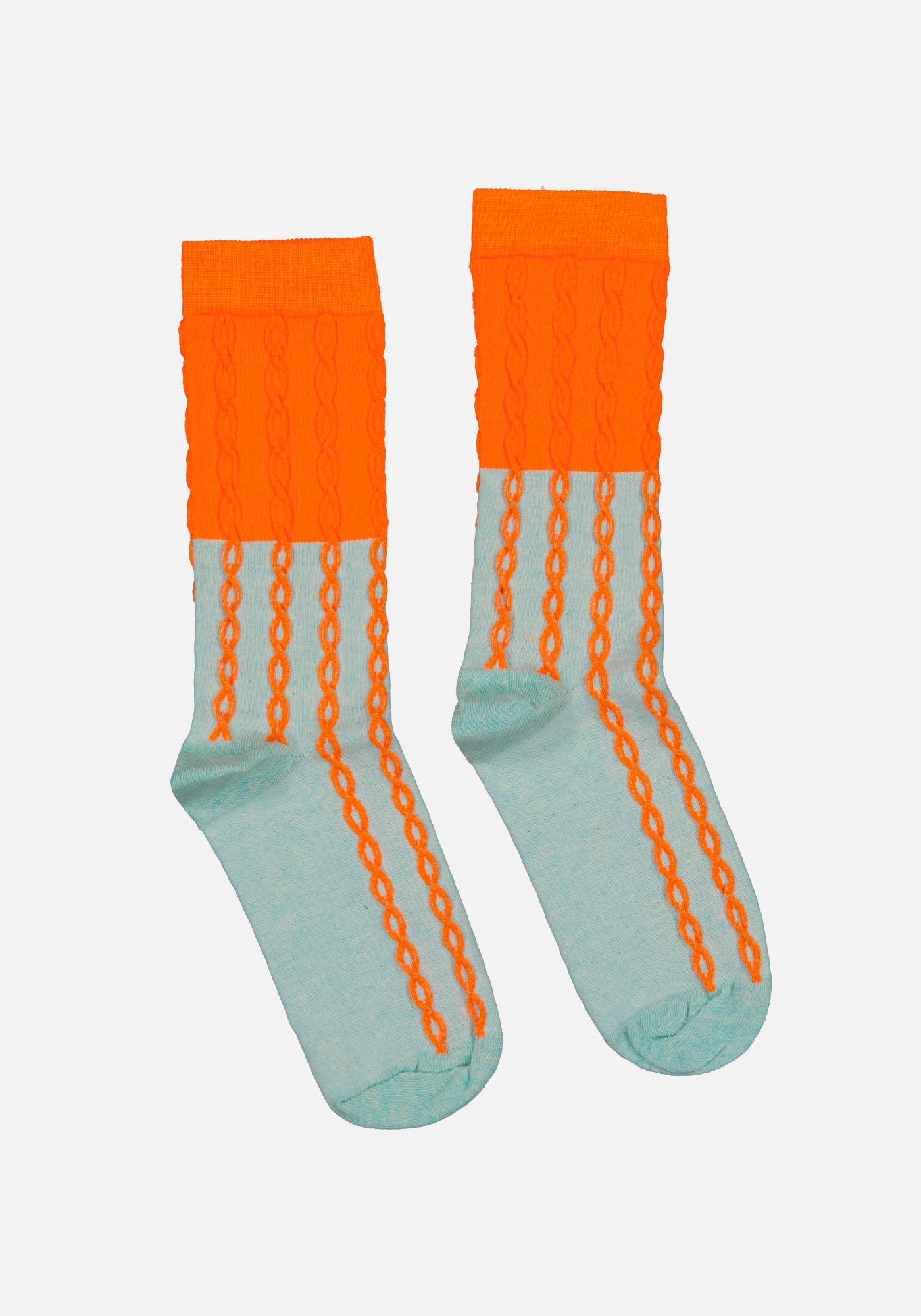 Neon Orange Flash Socks