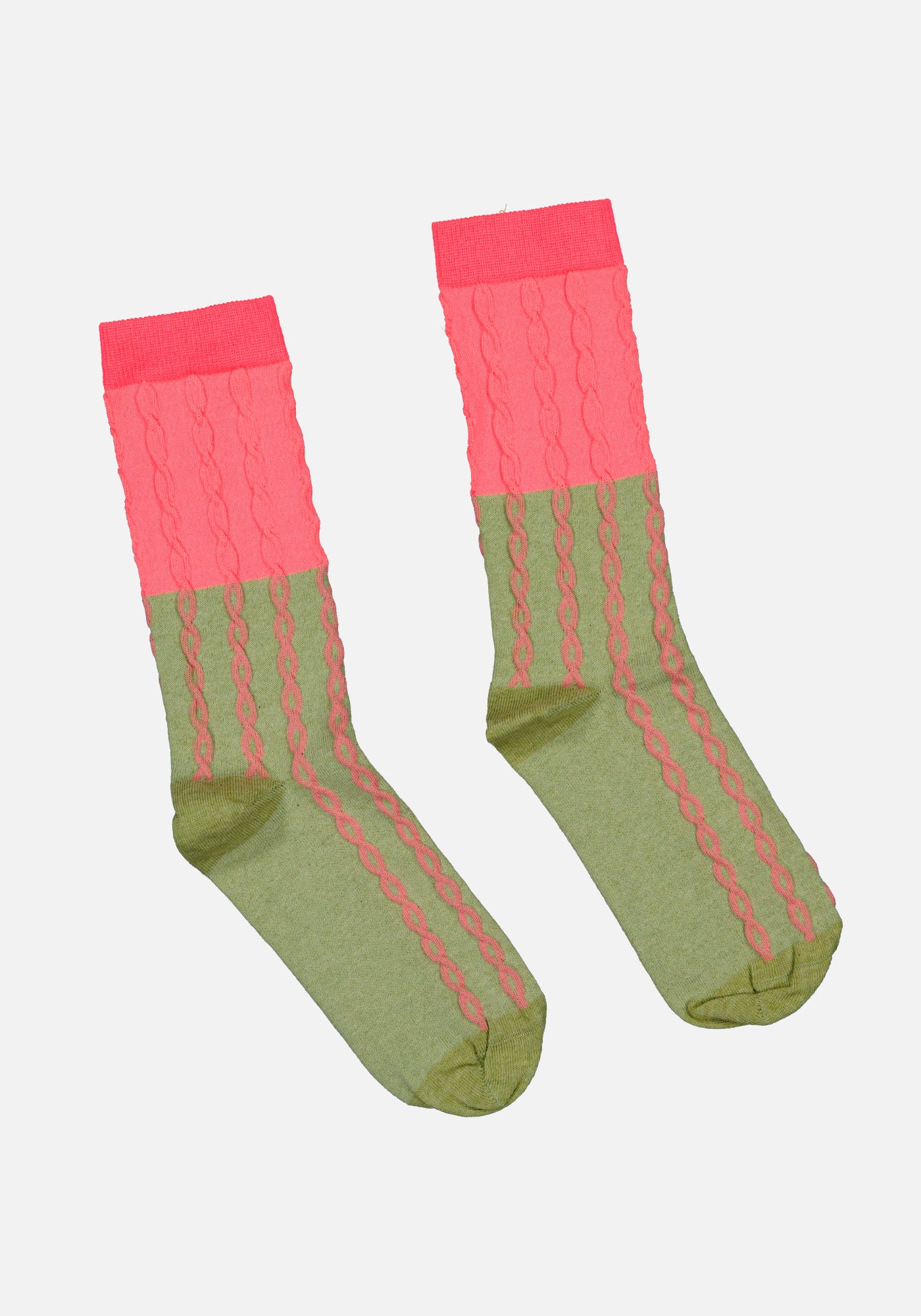 Neon Pink Flash Socks
