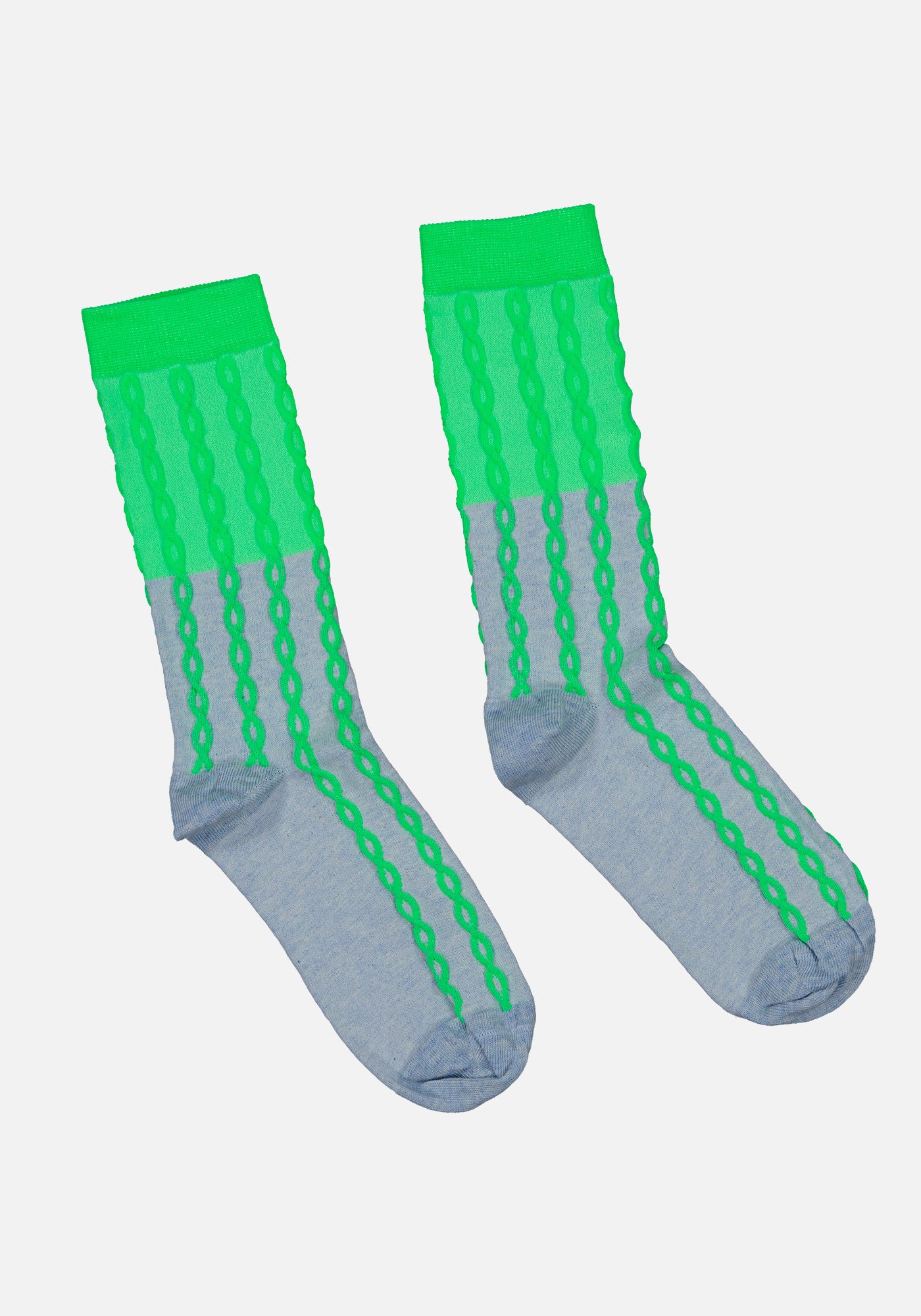 Neon Green Flash Socks