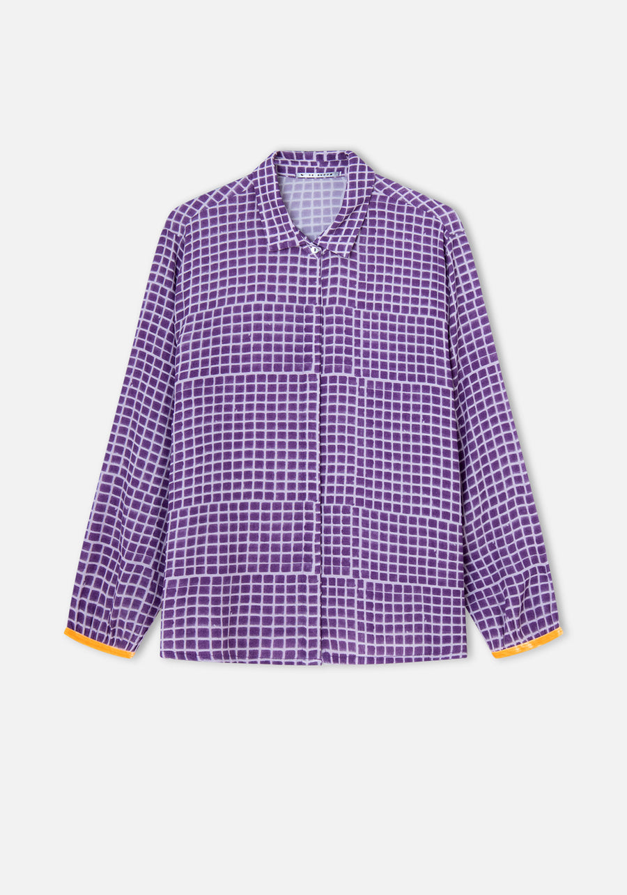 Lilac Pool Print Shirt