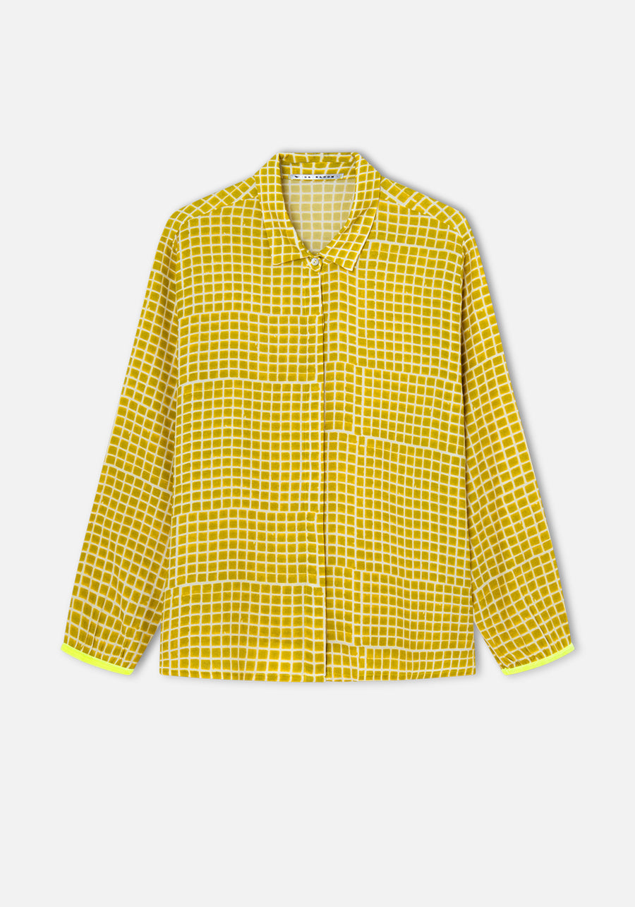 Camisa Estampado Pool Amarillo