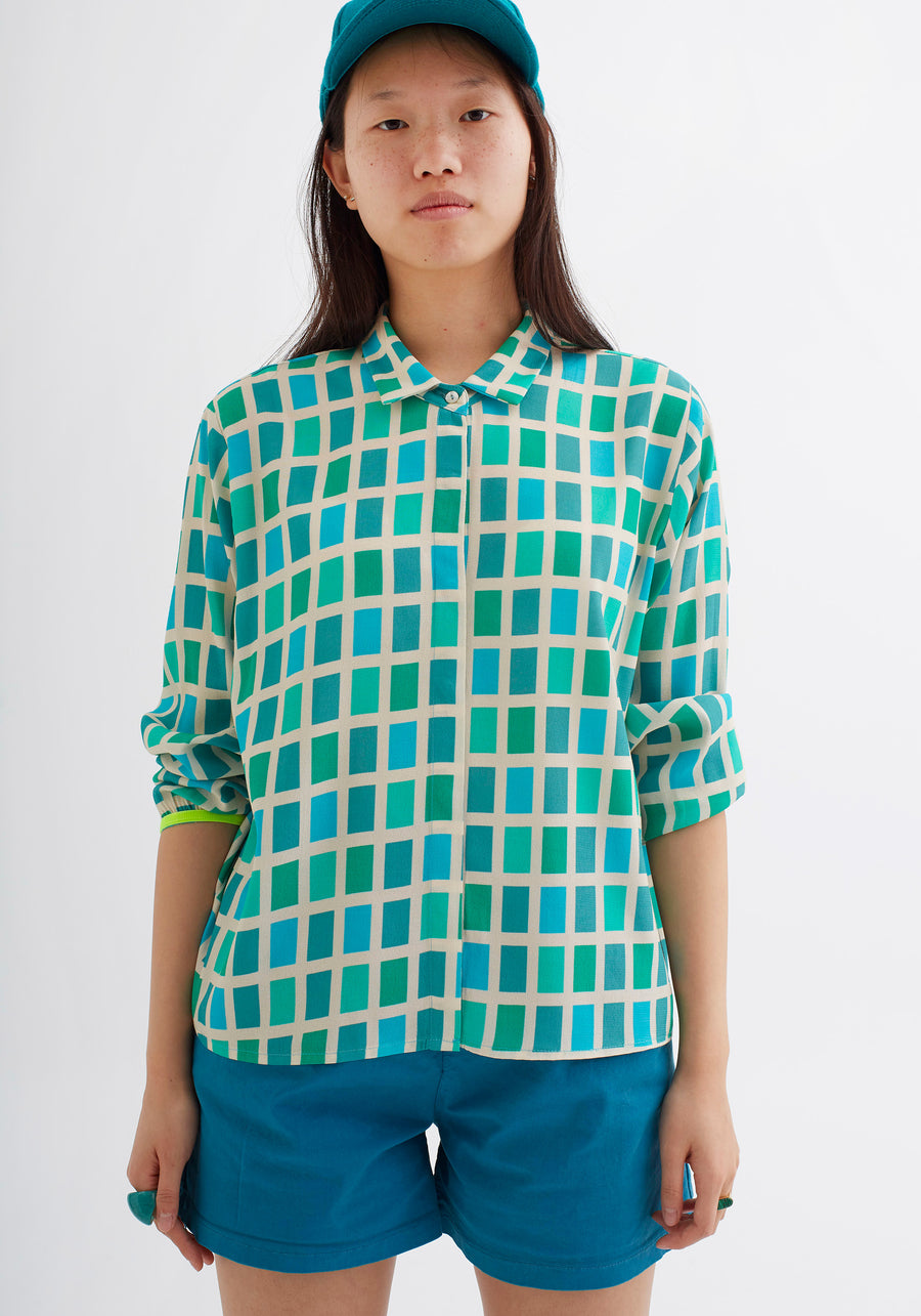 Camisa Pantone Turquesa