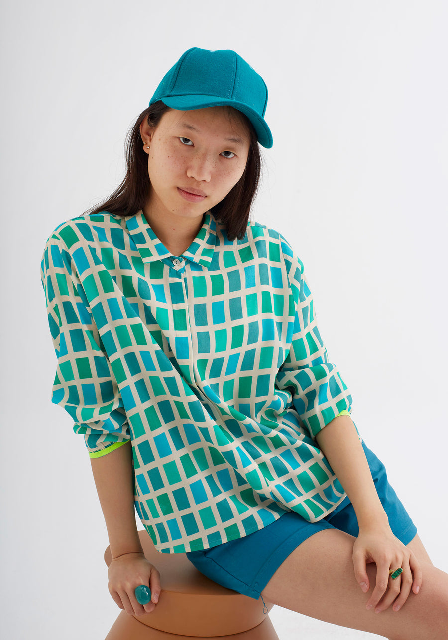 Camisa Pantone Turquesa