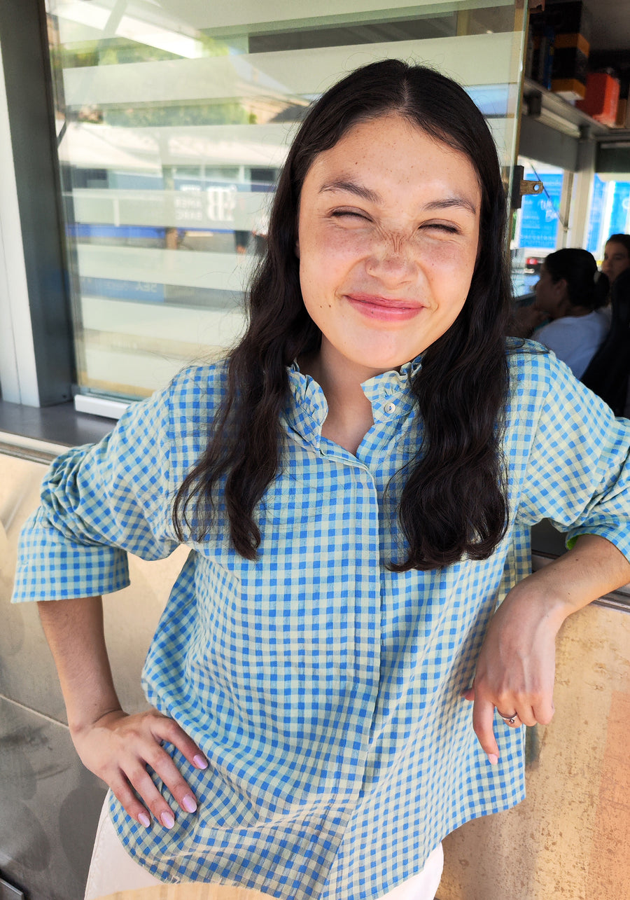 Blue Gingham Shirt