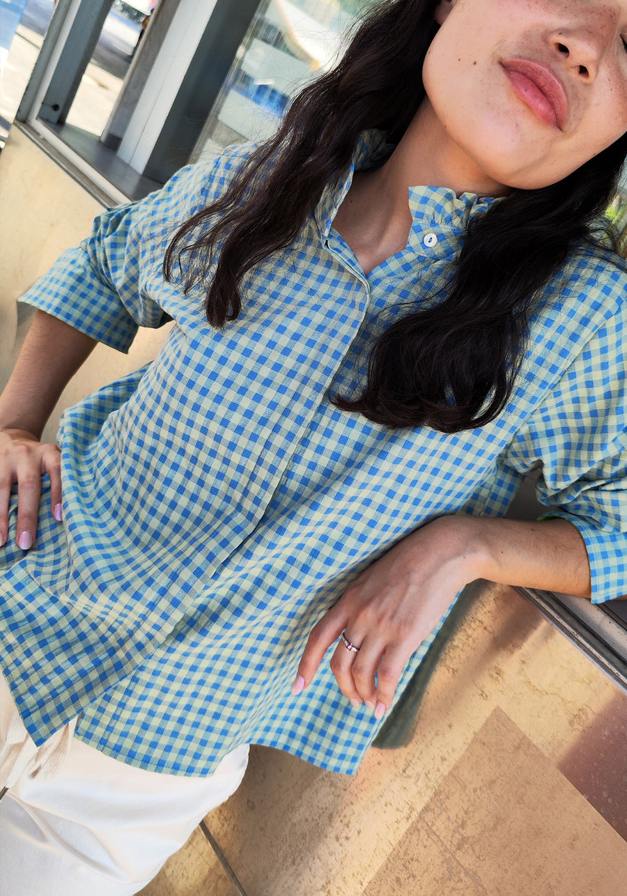 Blue Gingham Shirt