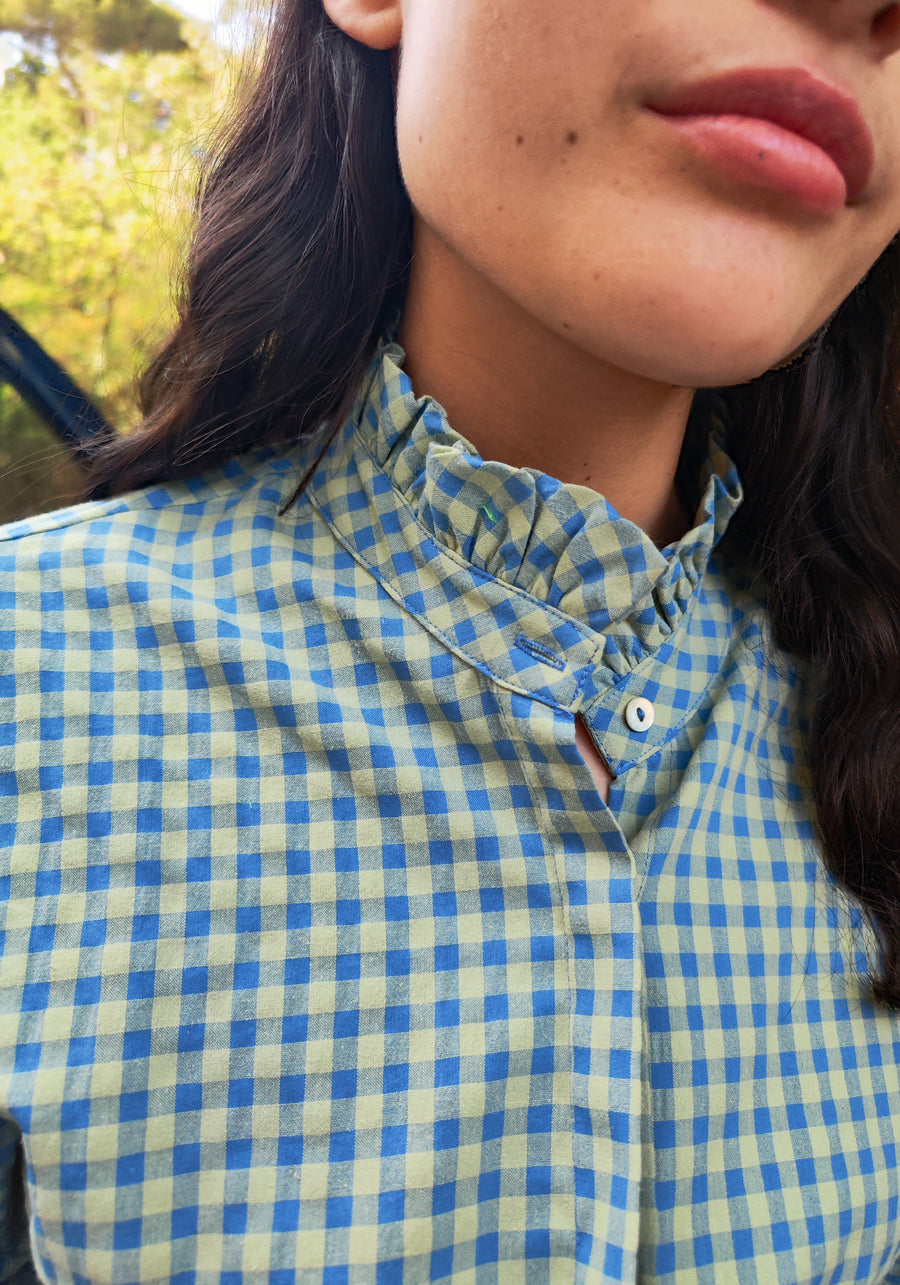 Blue Gingham Shirt