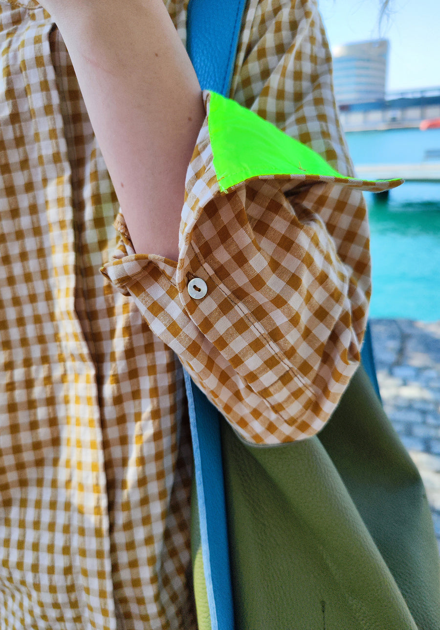 Camisa Pepsi Vichy Ocre