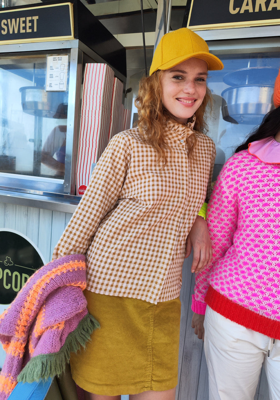 Camisa Pepsi Vichy Ocre