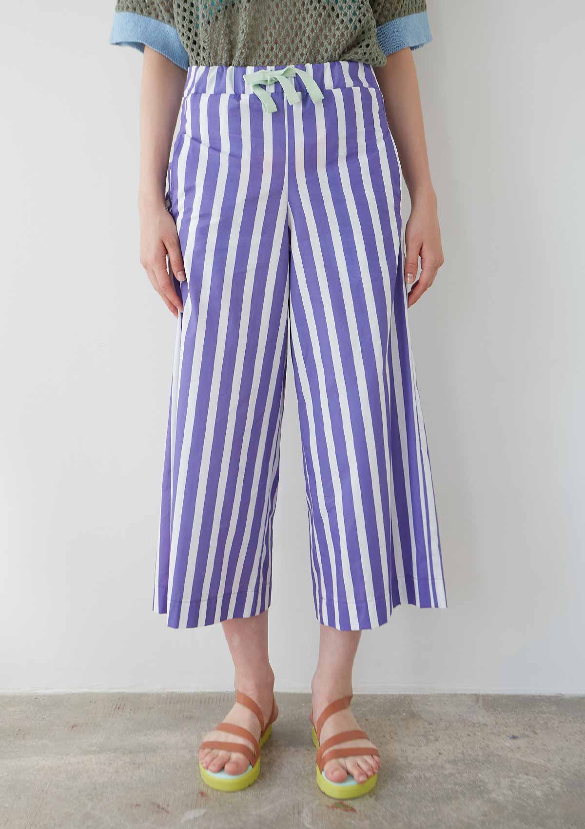 Blue Striped Pump Pants