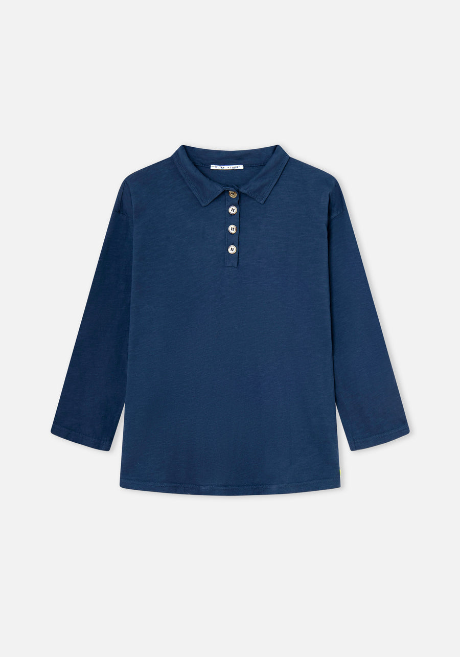 Polo Algodón Azul