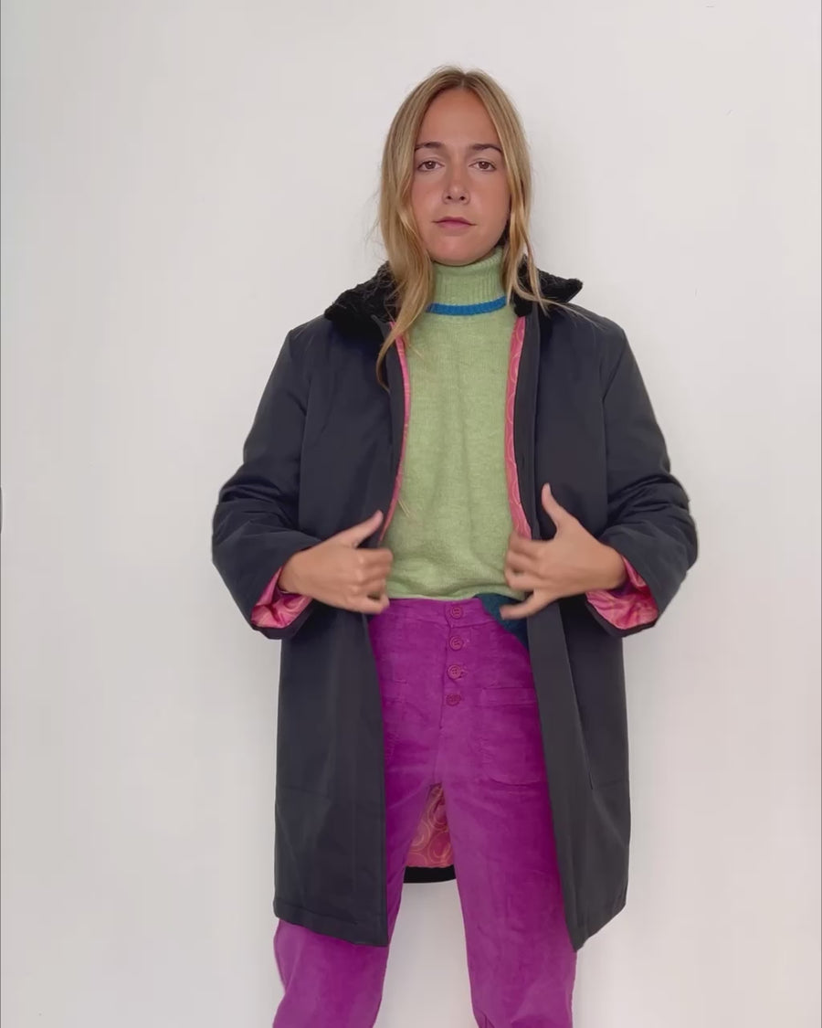 Night Blue Nube Coat