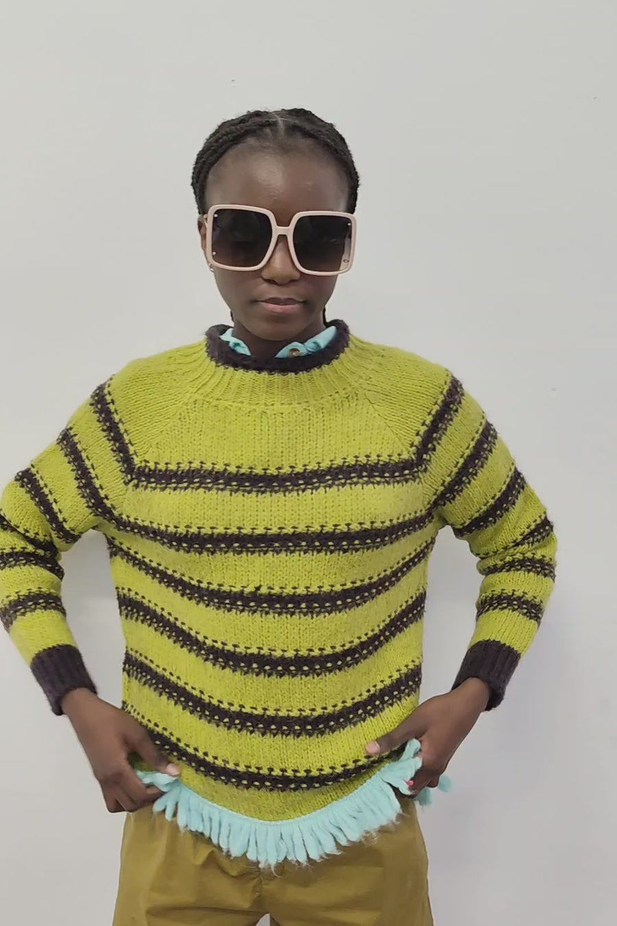 Green Sarao  Sweater
