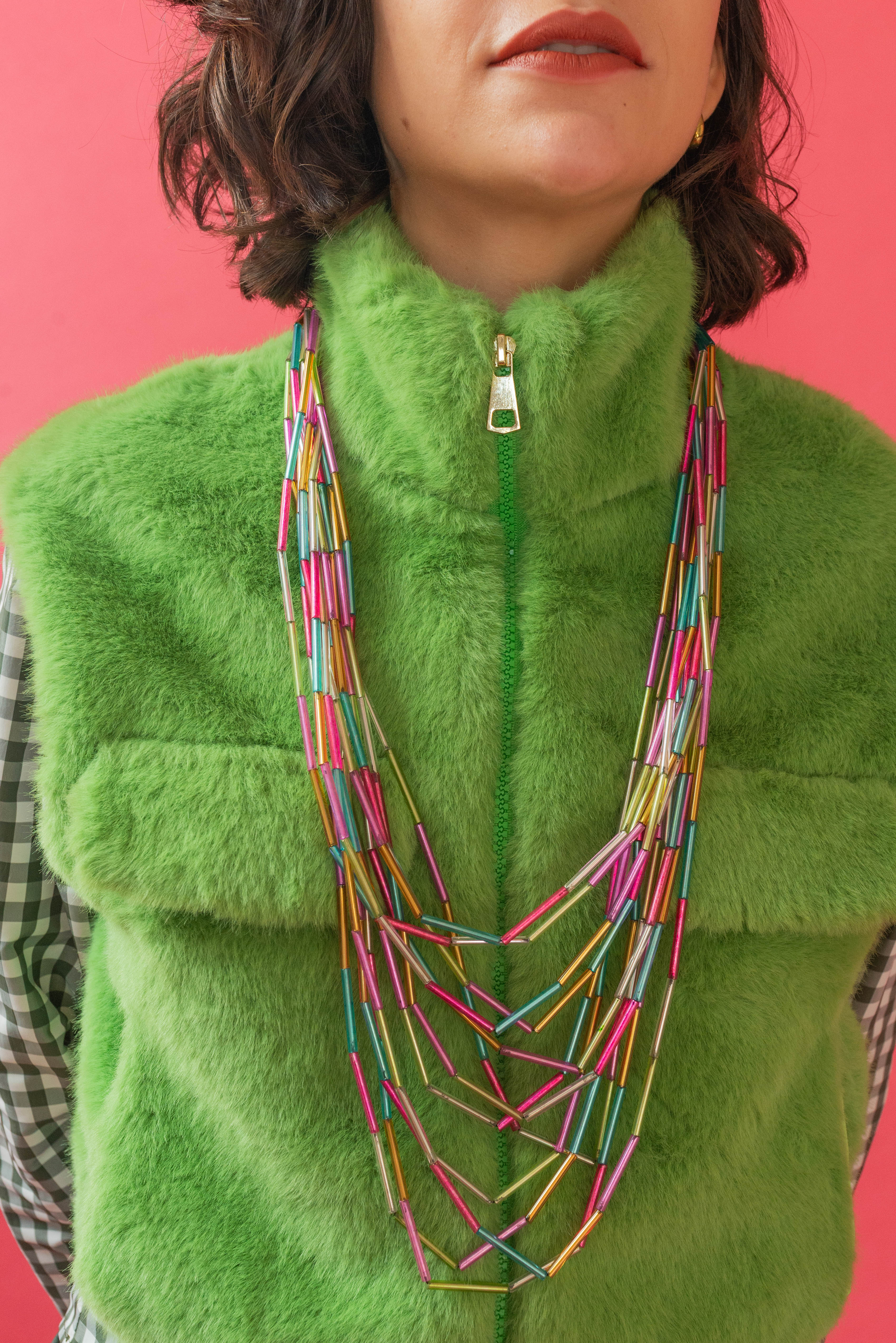 Collare Cristallo Multicolore