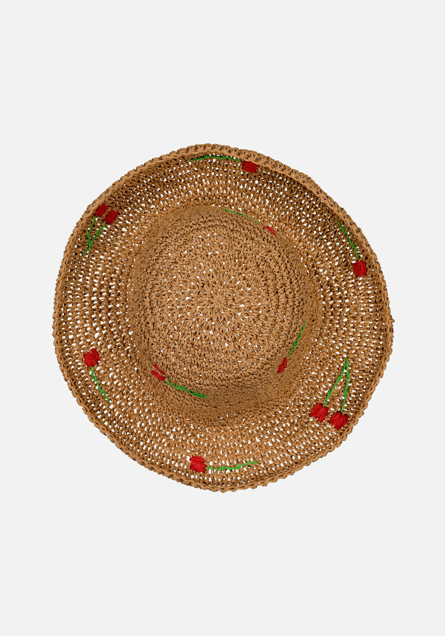 Sombrero Cerezas Tostado