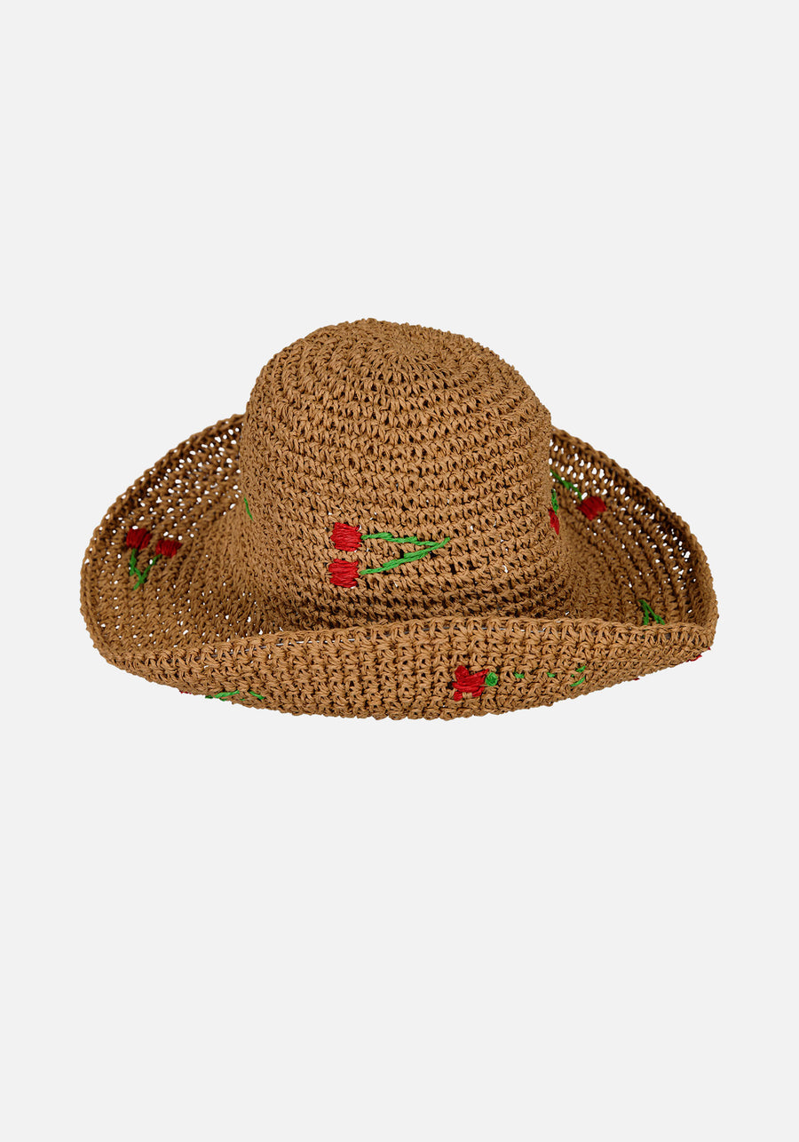 Sombrero Cerezas Tostado
