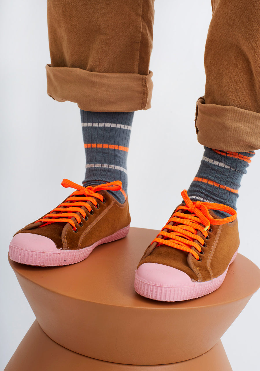 Caramel Velvet Sneakers