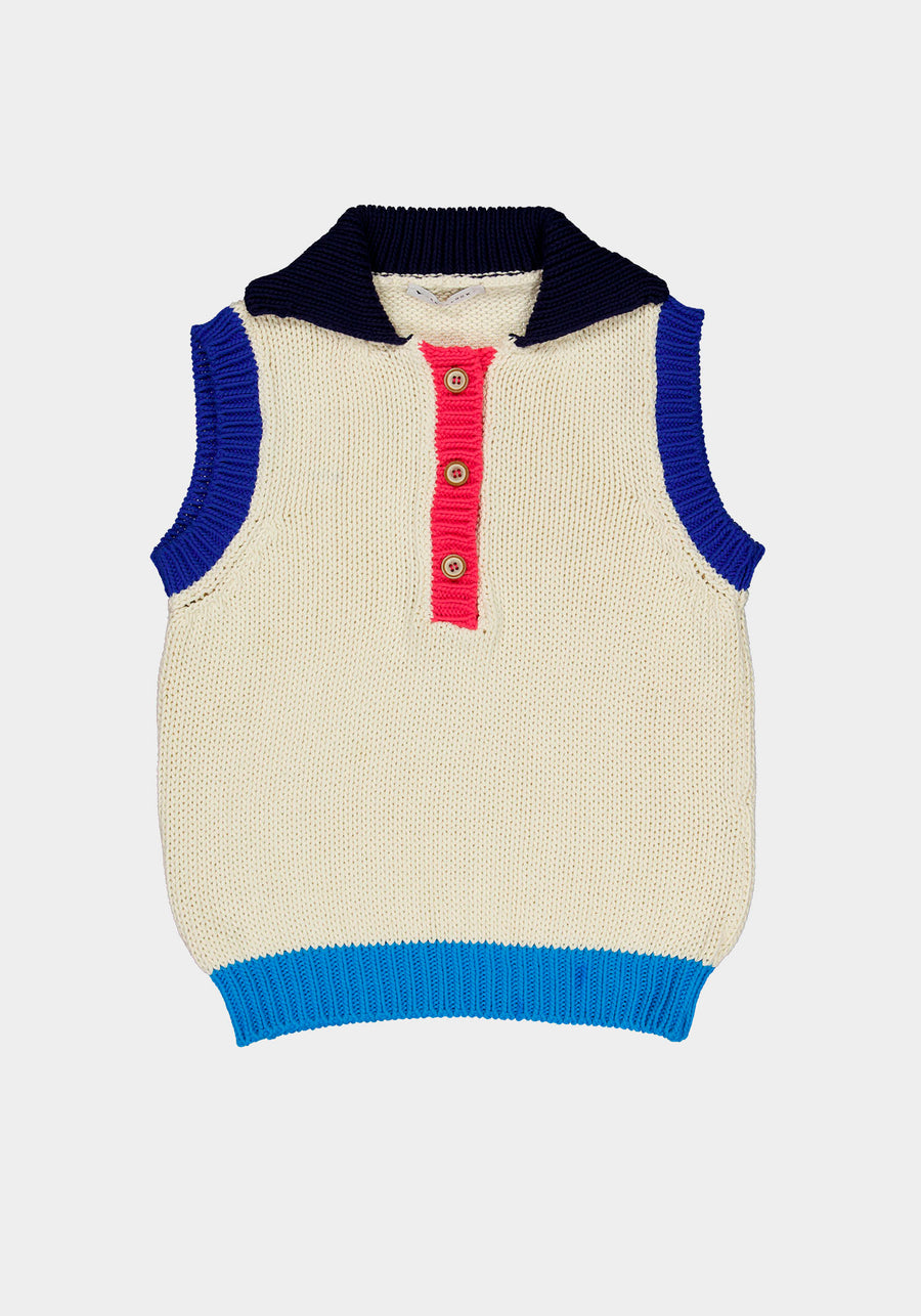 White Wave Vest