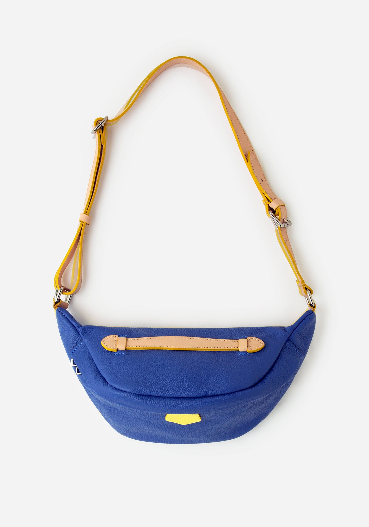 Marsupio in pelle blu